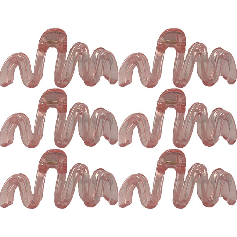 Onde Clip Artiglio di Granchio Donna Coreano Plastica Squalo Mollette per Capelli Geometria Coda di Cavallo Alta Barretta Forcina Accessori per Capelli Ragazza