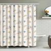 Vibrant Rabbit Floral Shower Curtain Durable Waterproof Bathroom Decor For Kids Bedroom Pink Yellow Blue Black White Fabric Show