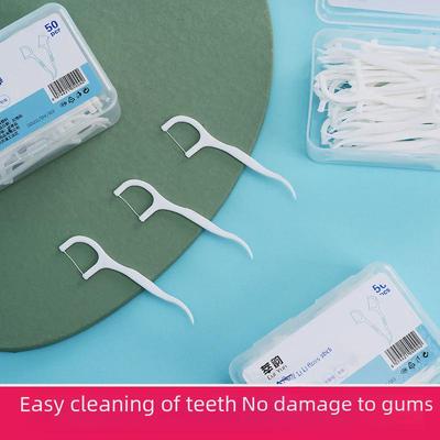 Ultra-Fine High Elastic Disposable Dental Floss Sticks with Toothpick for Oral Care