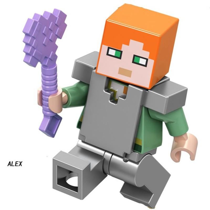 

Мініфігурки Будівельні блоки Іграшки Серія Світ Будівельні блоки Мініфігурки для дітей Minecraft Залізо B002