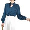 Spring Shirt Elegant OL Chic Turn-down Collar Long Sleeve Tops Women's Top Blouse Women Shirts and Blouses Female Clothing