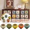 Pastoral Ceramic Pumpkin Cabinet Handle Painted Classical Handle Chest of Drawers Wardrobe Door Single Hole Handle