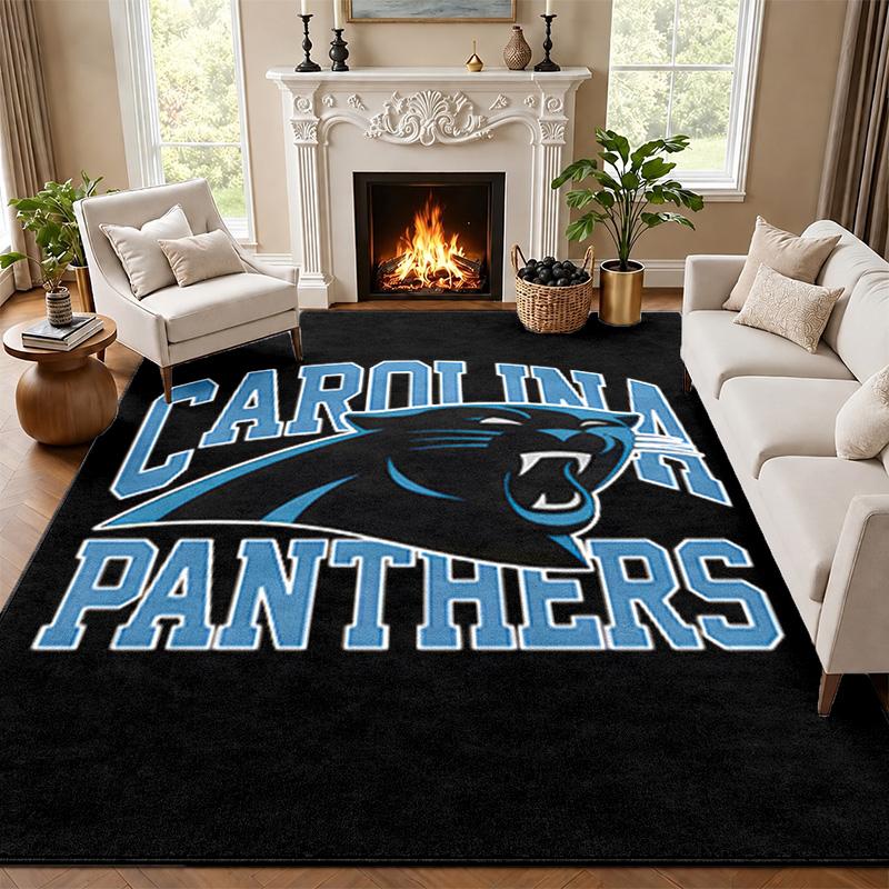 Carolina Panthers Carpet Door Mat for Living Room or Bedroom Protective Mat Under Chair Office Decoration Christmas Gift Birthday Present