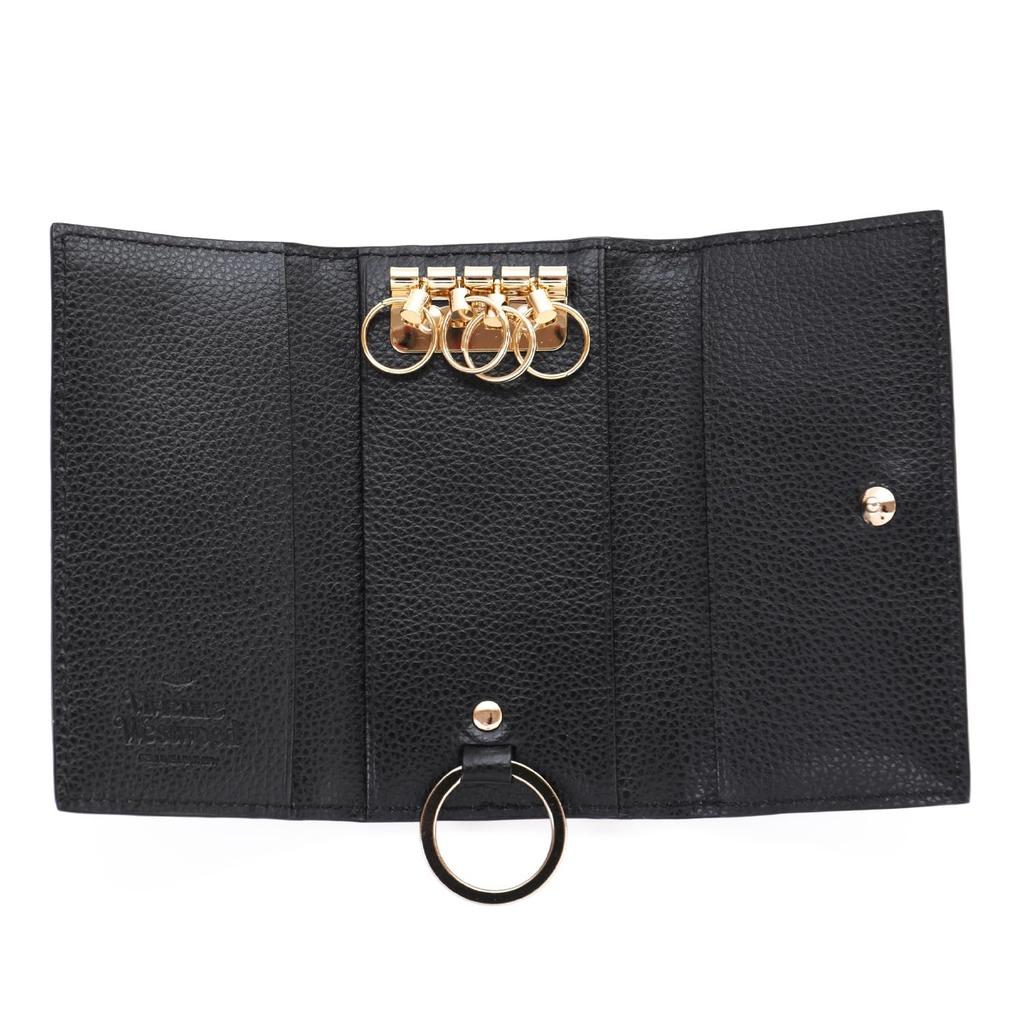 Vivienne Westwood EXECUTIVE Echtleder Schlüsseletui für Damen mit Einkaufstasche (13-20-951123-00) (Keine Personalisierung, Schwarz) [Gebraucht]
