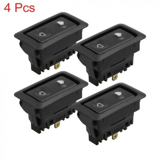 

4pc DC 12V 6 P Momentary Electric Power Window Switch for Car