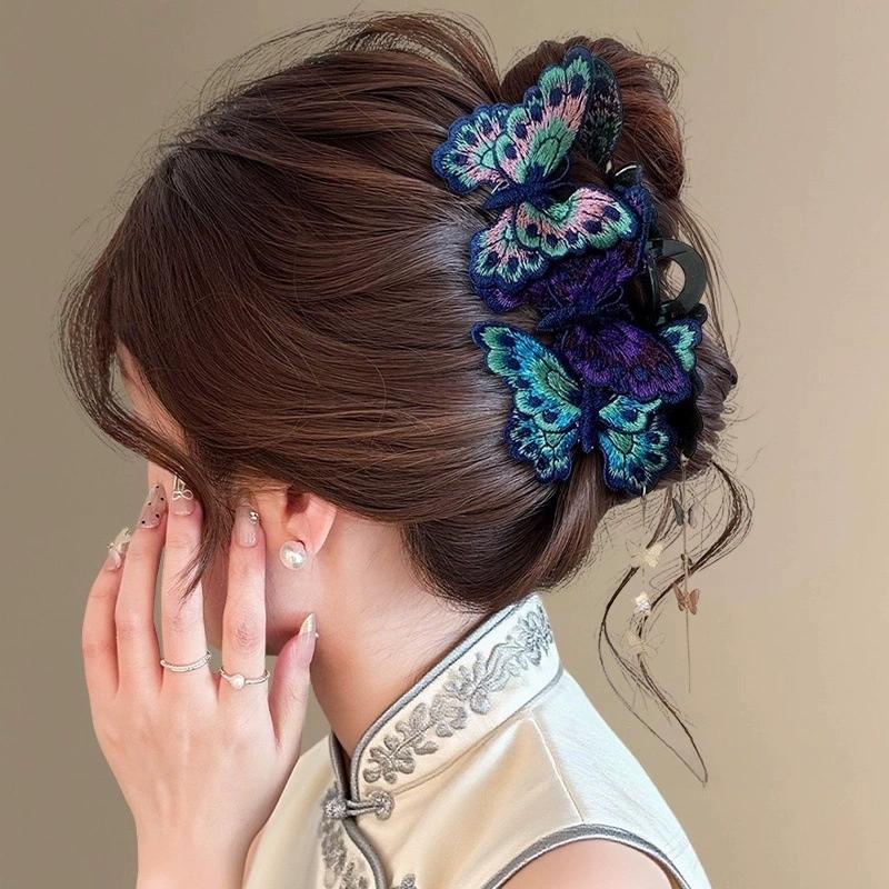 Colorful Butterfly Hair Clip Trendy Bowknot Barrette Headband for Women Girls Korean Style Fashion Hairpin Accessory Jewelry