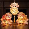 Ancient Chinese Style DIY Handheld Sheep Lantern Cartoon Portable Sheep Glowing Lantern  Kids Craft