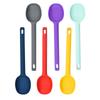 High-Temperature Resistant Long-Handle Silicone Cooking Spoon for Soup & Salad