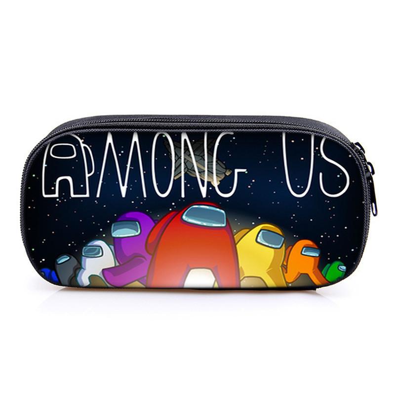 Among Us Game Characters Print Single Layer Stationery Storage Bag For Students