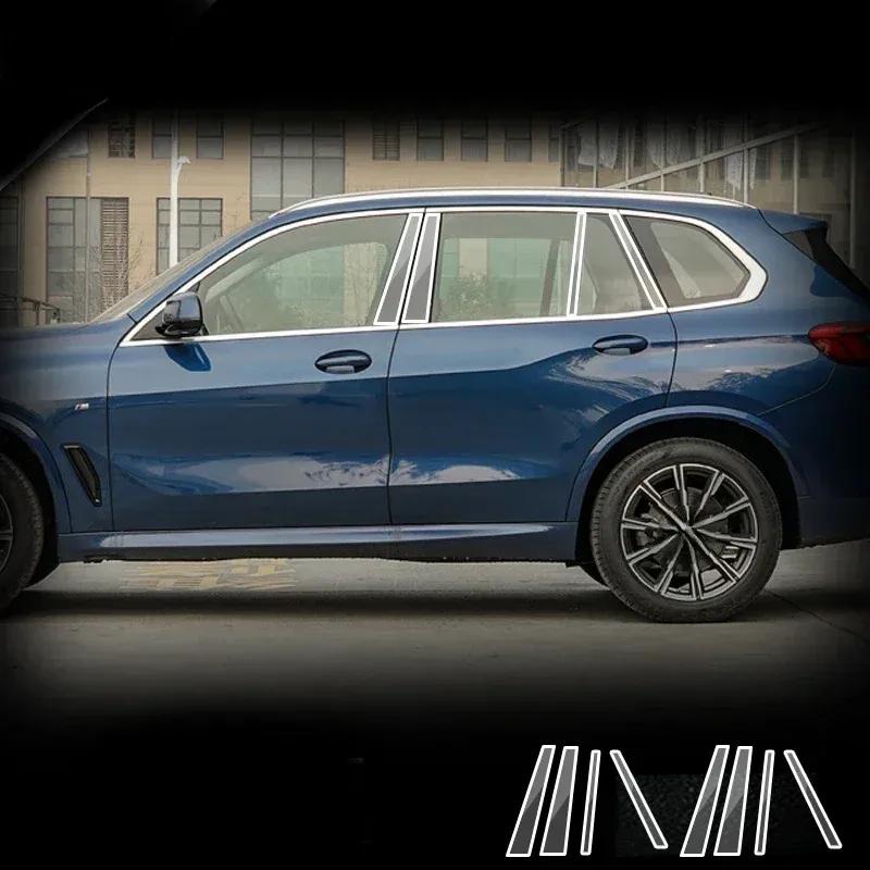 For BMW X5 G05 -  Window Center Pillar Protective Film Anti-scratch Cover TPU Car Protector Exterior Accessories