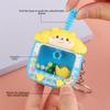 Cartoon Catching Ball Machine Keychain Plastic Funny Finger Toys  Car Key Chains