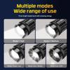 1200LM Super Bright Zoom LED Flashlight 5 Modes USB Rechargeable Tactical Lantern Outdoor Camping Fishing Torch With Power Bank