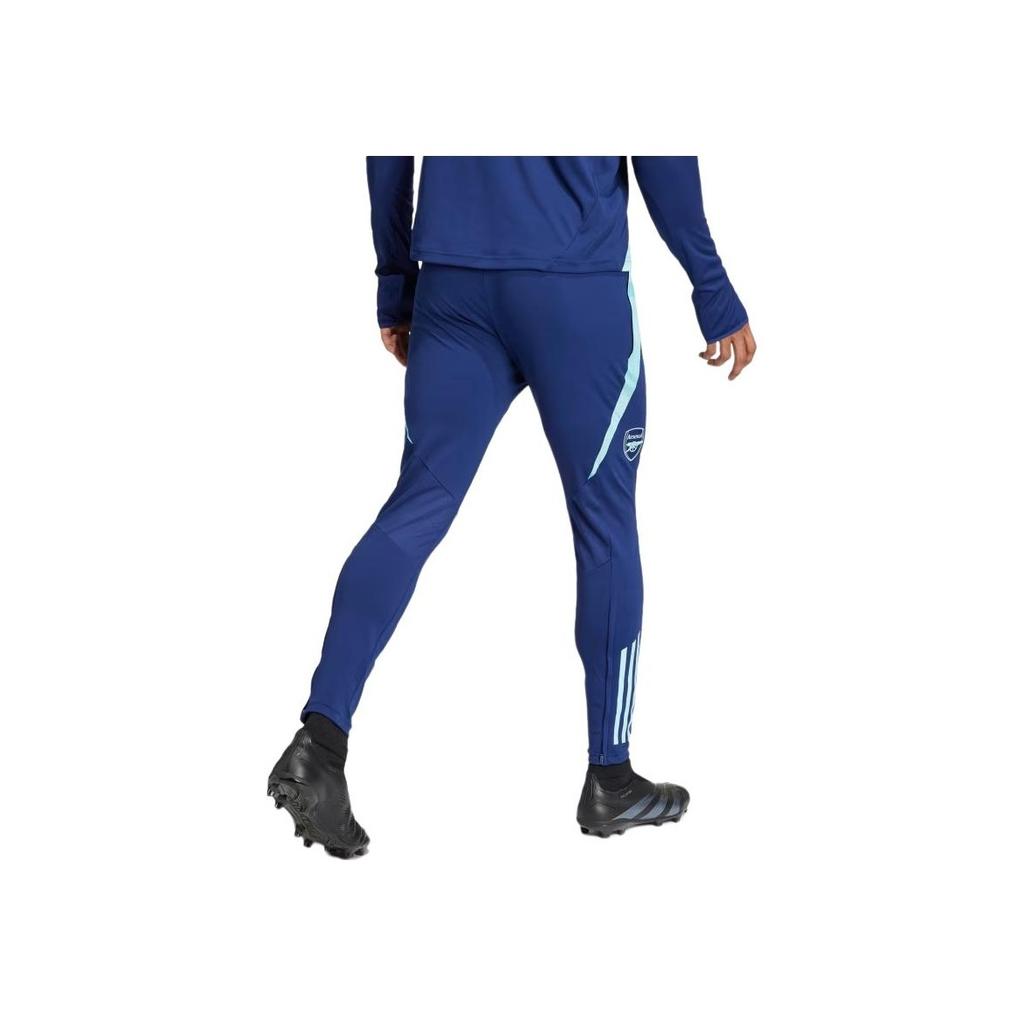 Adidas AFC TR Pants Spliced Outdoor Sports Elastic Mid Waist Casual Men Bottoms Blue IT2216