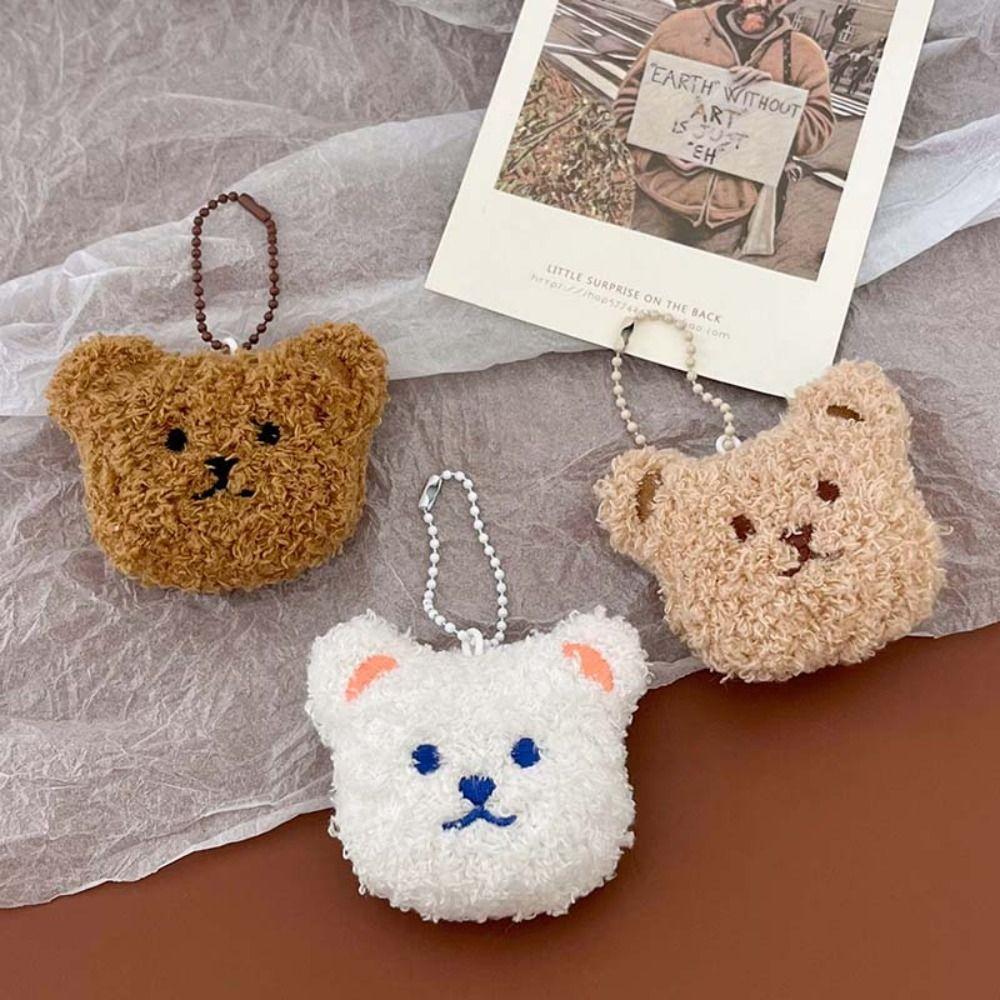 Stuffed Plush Dolls Cute Bear Plush Pendant Bag Pendant Plush Toy Car Key Pendant