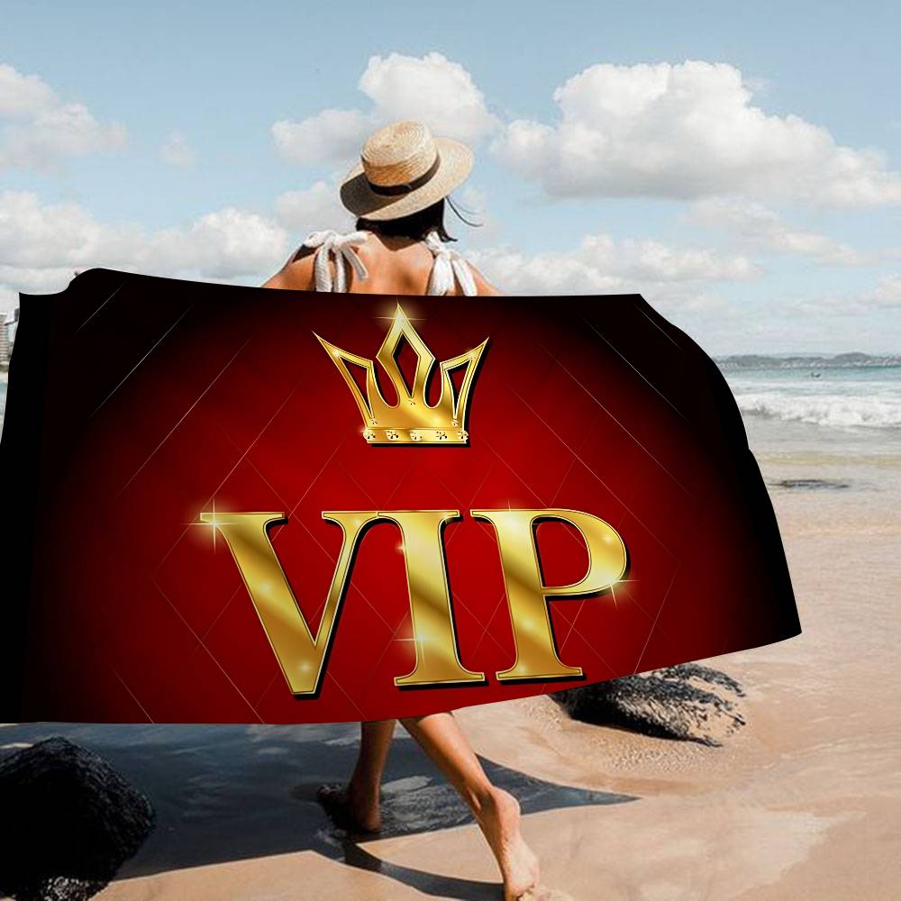 Laser VIP Beach Towel Colorful Bath Towels For Girl Microfiber Quick Dry Custom Sand Free Beach Yoga Spa Gym Pool
