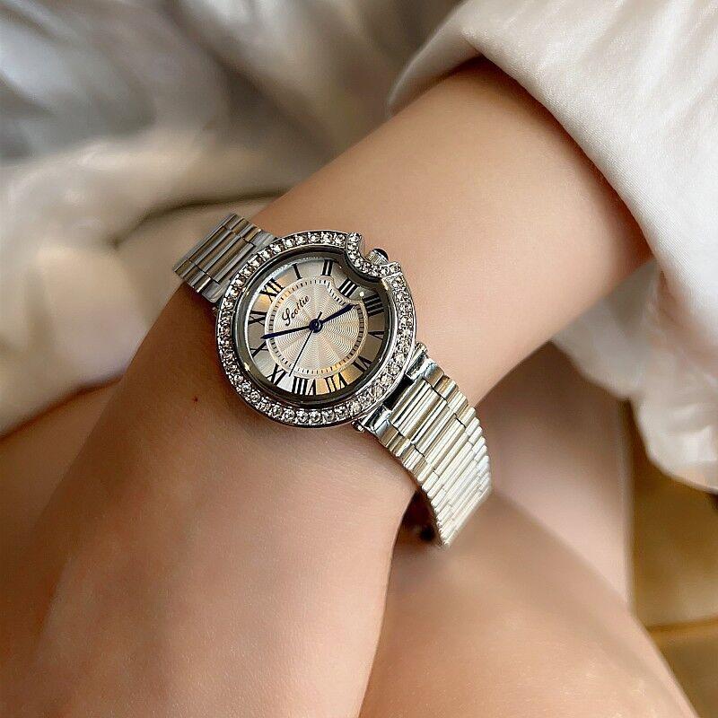 Scottie Gaudi ins wind steel belt diamond women's watch watch female Roman women's temperament watch 9556
