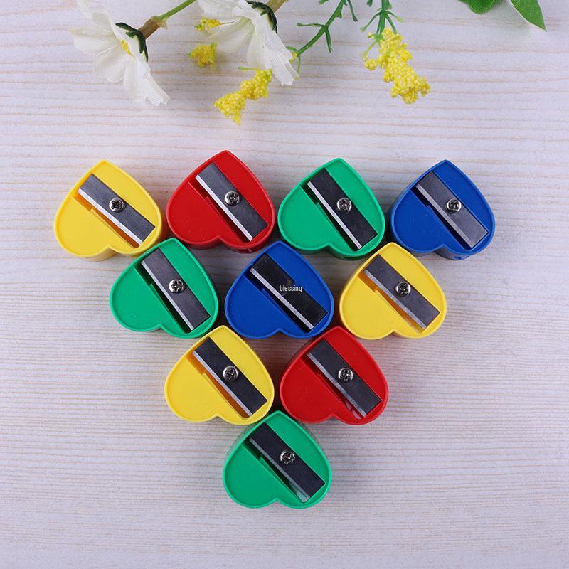 Heart-Shaped Cartoon Mini Pencil Sharpener