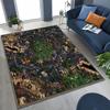 Retro Heroes of Might and Magic Map Games Art Rug for Bedroom Living Room Sofa Home Doormat Decor,Large Kids Non-slip Floor Mat