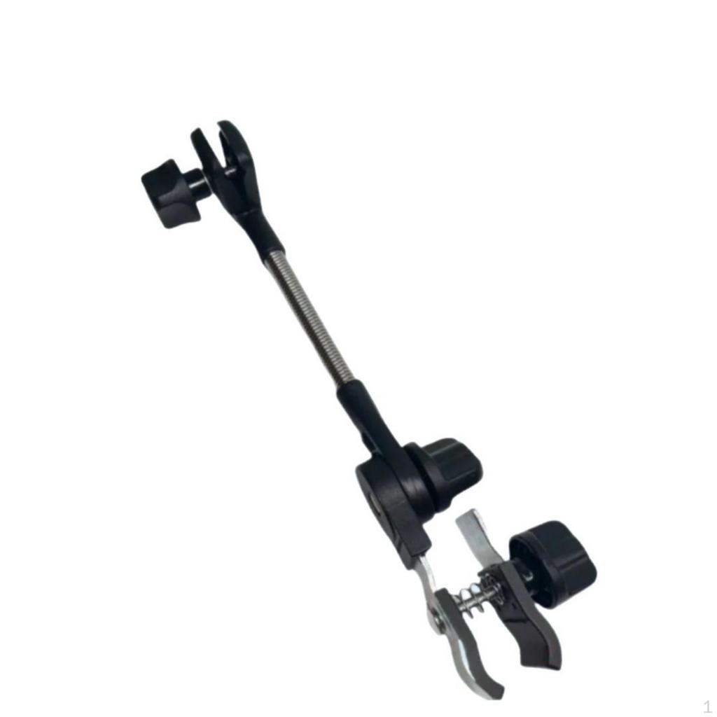 Umbrella Holder with Gooseneck ScrewTightening Clamp Flexible for Cyclists,
