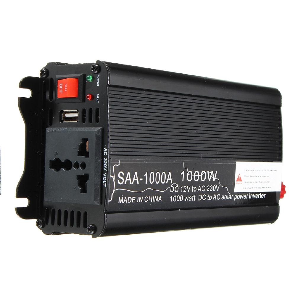 1000W DC 12V To AC 220V USB Car Power Inverter Charger Converter Adapter DC 12 To AC 220 Modified Sine Wave Transformer