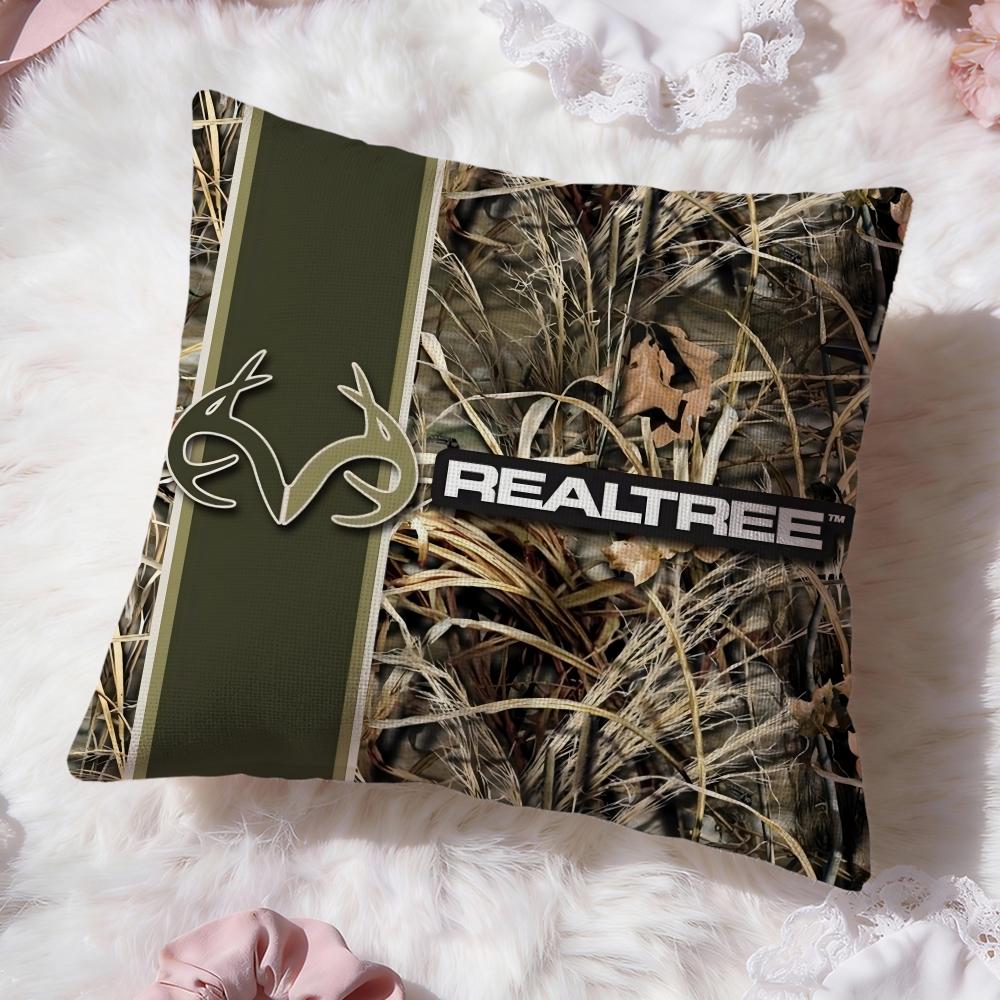 Cool R-Realtree Cushion Cover Premium Comfort Reversible Pillow Cove -Two In One Design for Any Room & Car Interior