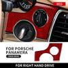 3D Carbon Fiber Headlight Switch Hole Cover Sticker for Porsche Panamera 2010-2016