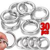 50/10pcs Metal O Ring Spring Clasps for DIY Jewelry Openable Round Carabiner Keychain Bag Clips Hook Dog Chain Buckles Connector
