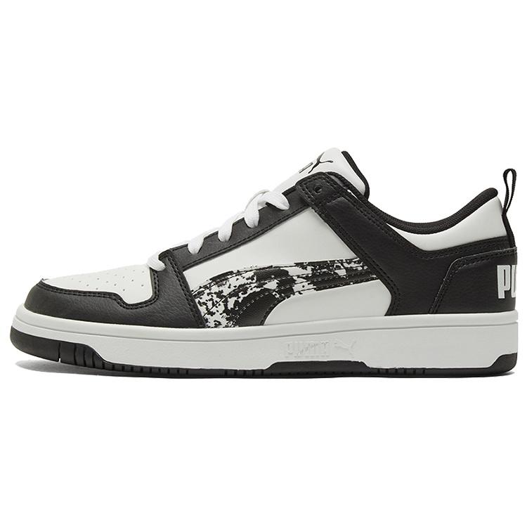 PUMA Rebound LayUp Low Black White Camo Men s 368876-01 EU 37.5