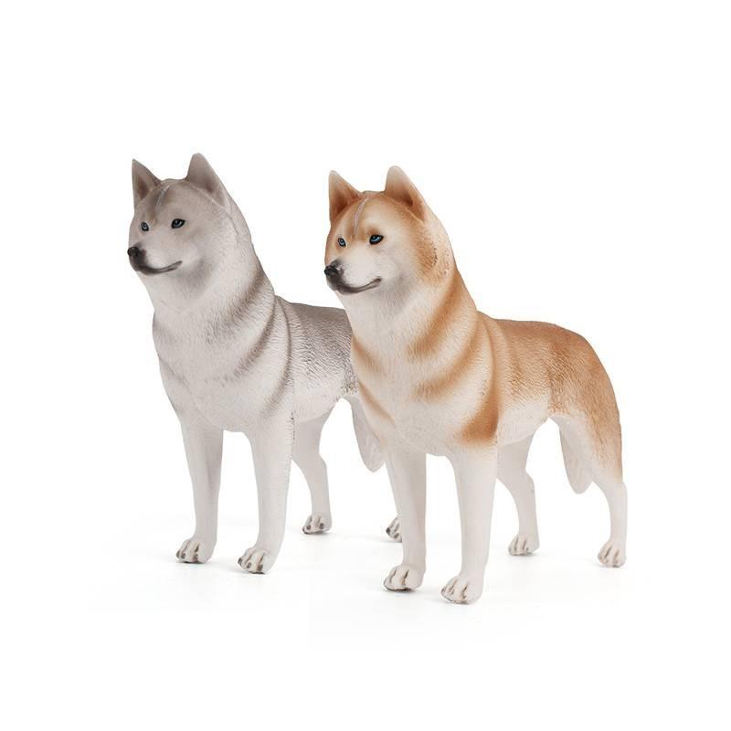Pvc Husky Dog Model Collectible Figurine For Home Decor And Gift
