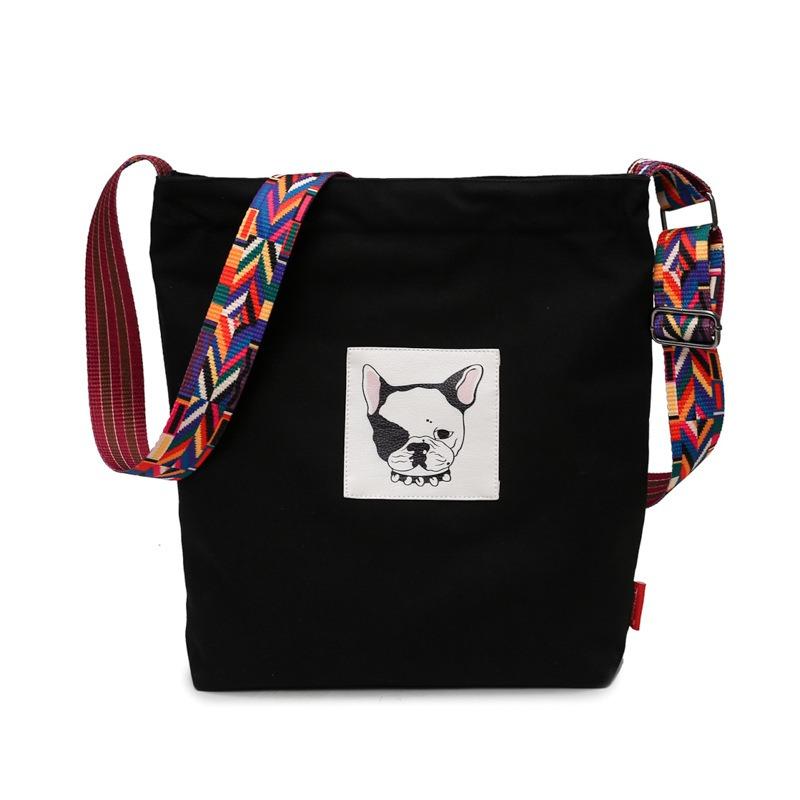 New canvas bag bag female art student tutoring simple small fresh canvas bag shoulder messenger bag