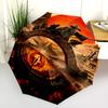 Wizard Bridge Fiery Eye Folding Umbrella Umbrella Suitable For All Seasons Travel Umbrella Travel Light