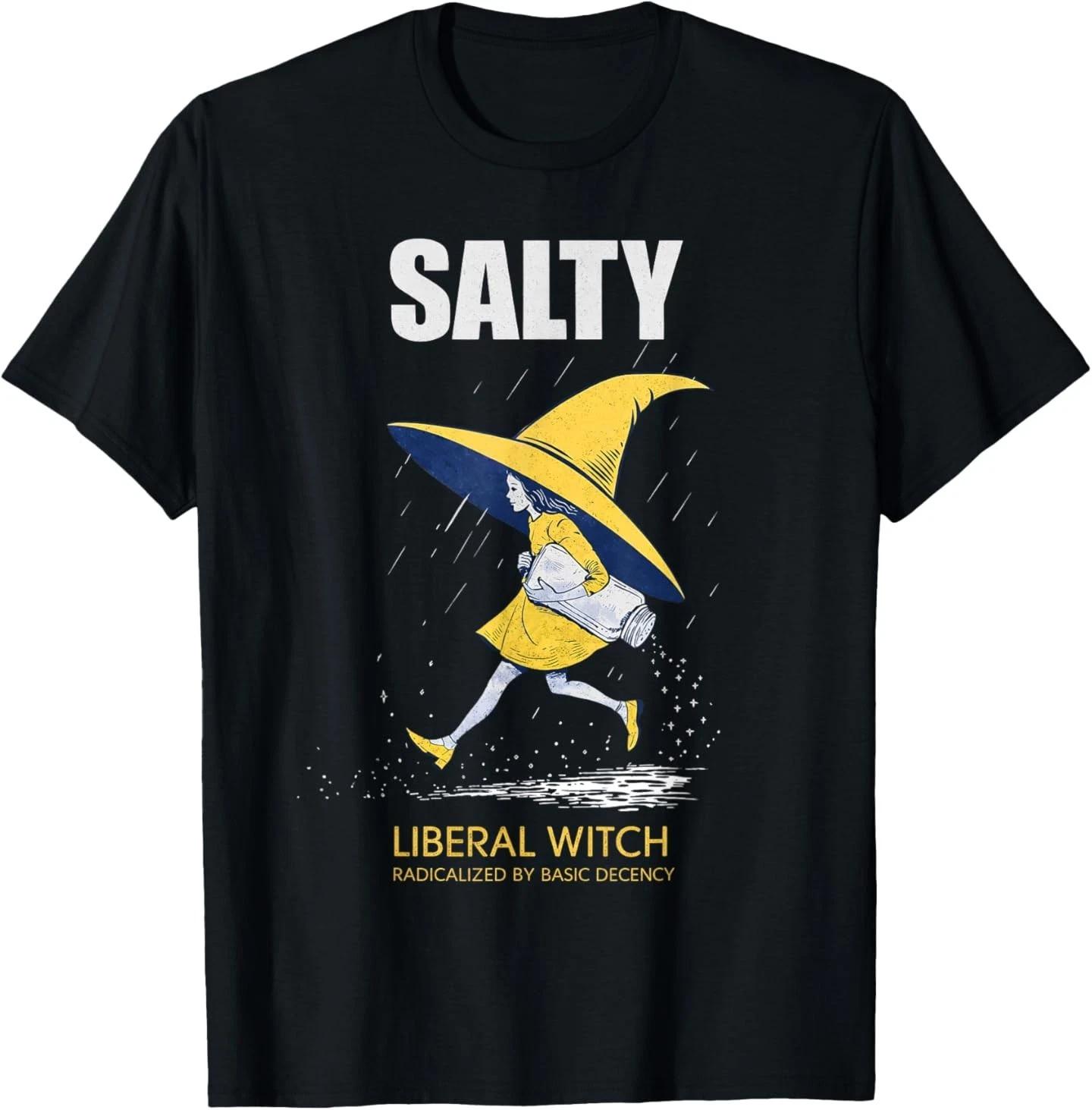 

Salty Witch Basic Decency Political Feminist Satire T-Shirt L