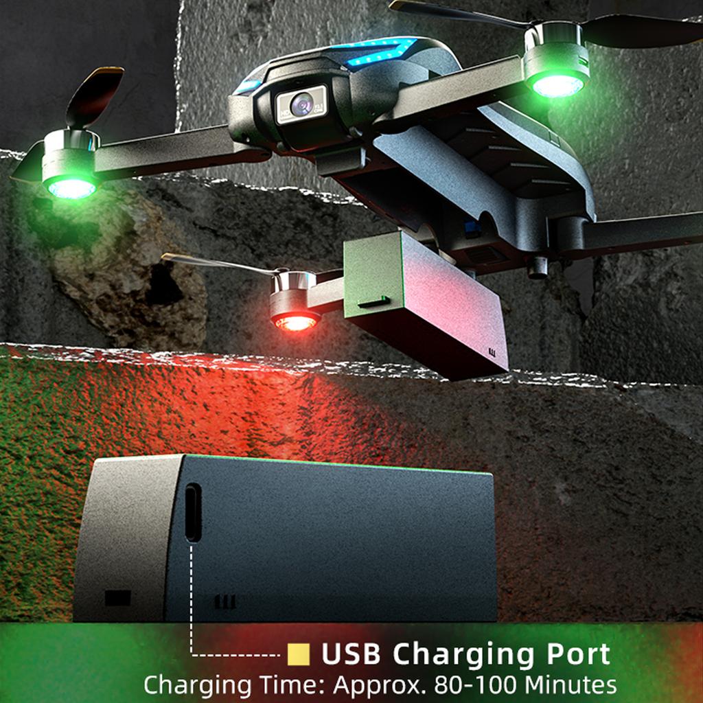 Fjärrstyrd Fyrhjuling med Dubbelkamera 8K Flygande Bil Flygplan Borstlös Motor med Optiskt Flöde