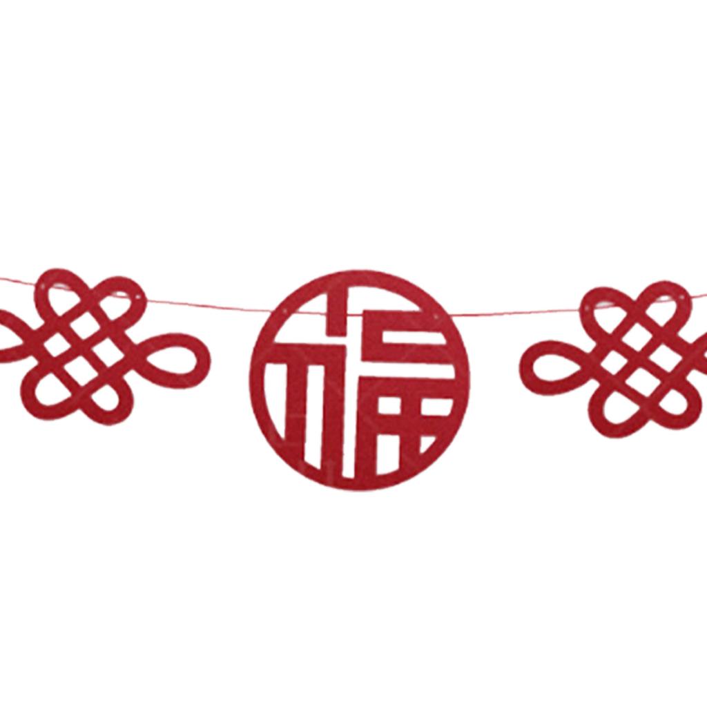 2023 Chinese New Year Banner Vivid Color Reusable Hanging Chinese Party Decoration for Shopping