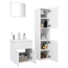 Bathroom Furniture Set White Particleboard