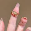 High-End Exquisite 2026 Year of the Horse Zodiac Red String Ring for Girls - Chinese Style Adjustable Finger Ring