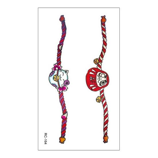 Waterproof Gradient Color Cartoon Temporary Tattoos for Men & Women