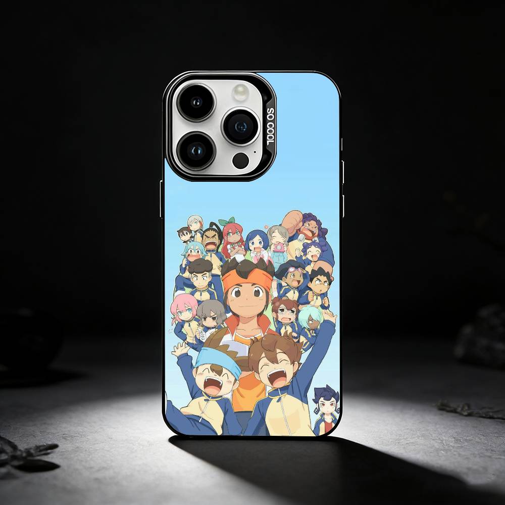 Football I-InazumaS Eleven 11 Phone Case For iPhone 17,16,15,14,13,12,11 Plus,Pro Max,XS,Colored silver phone case