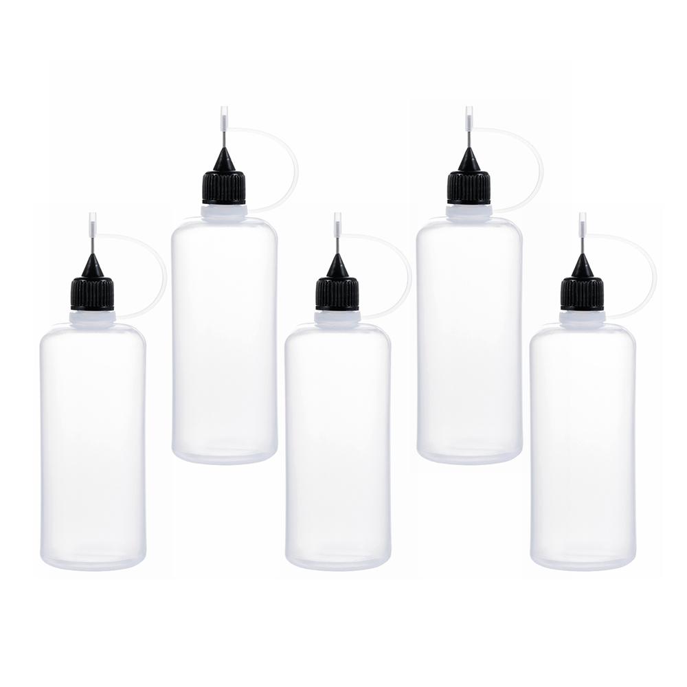 5pcs 5/10/20/30/50/100ML DIY Scrapbooking Paper Craft Tool Glue Applicator Needle Squeeze Bottle for Paper Quilling DIY Tool