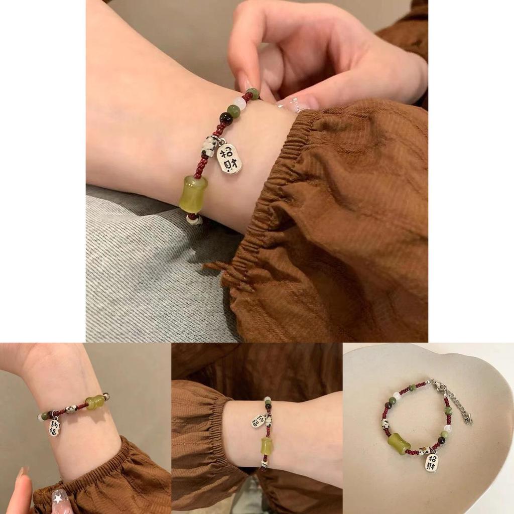 Delicate Geometric Glass Bead Bracelet For Women Perfect Gift Idea