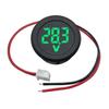 Wasserdichtes Rundes Voltmeter Auto Voltmeter Rund Universal Zweiadriges Panel Spannungsmessgerät DC 4-100V LED Digitalanzeige Messkopf