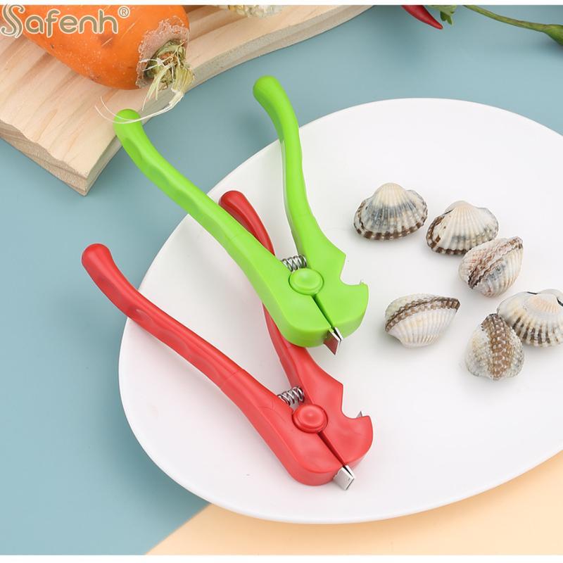 Metall-Muschelöffner Multifunktionale Blutmuschelzange Schalenklemme Langlebiges Meeresfrüchte-Werkzeug Wesentliches Küchenzubehör