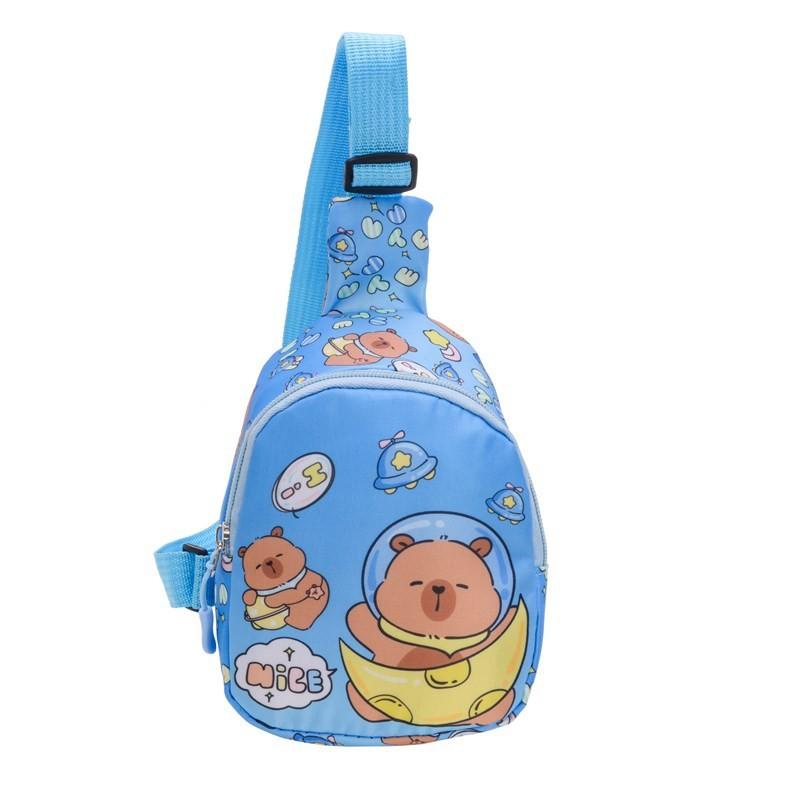 Children Unisex Capybara Cartoon Animal Chest Pack Lightweight Crossbody Bag