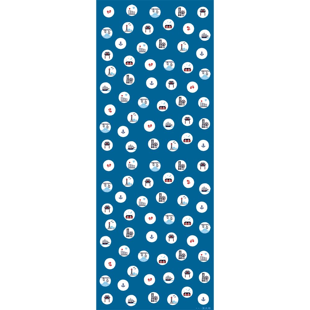 Hama Pattern Tenugui Yokohama Polka Dots