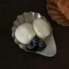 304 Stainless Steel Shell Plate Metal Cheese Plate Dessert Dish Jewelry Storage Plate Decorative Dish Featured Tableware