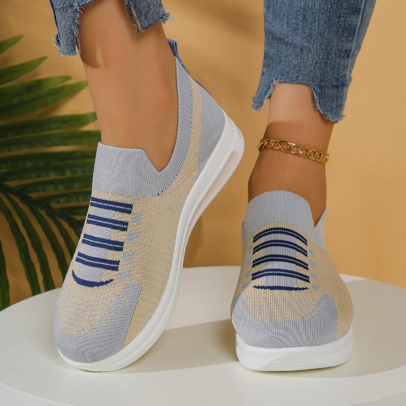 Fashion Plus Size 43 Sneakers for Women Autumn New Fashion Slip on Mesh Breathable Comfortable Platform Casual Shoes Zapatos De Mujer