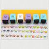Cartoon Rolling Stamp Self-Ink Non-Reusable Scrapbooking Stationery Stamp Diy Filling Color Tools Pre-Student Kindergarten Toy