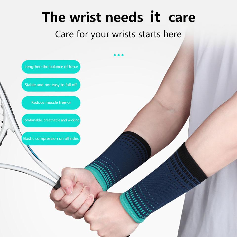 Getinfit 1/2Pcs Wrist Guard 3D Weaving Prevent Tremors Strains 4-Sided Elastic Pressure Support