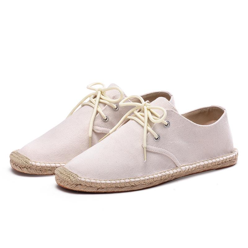 Adidași Bărbați Respirabili cu Șireturi, Pânză de In, Slip-On
