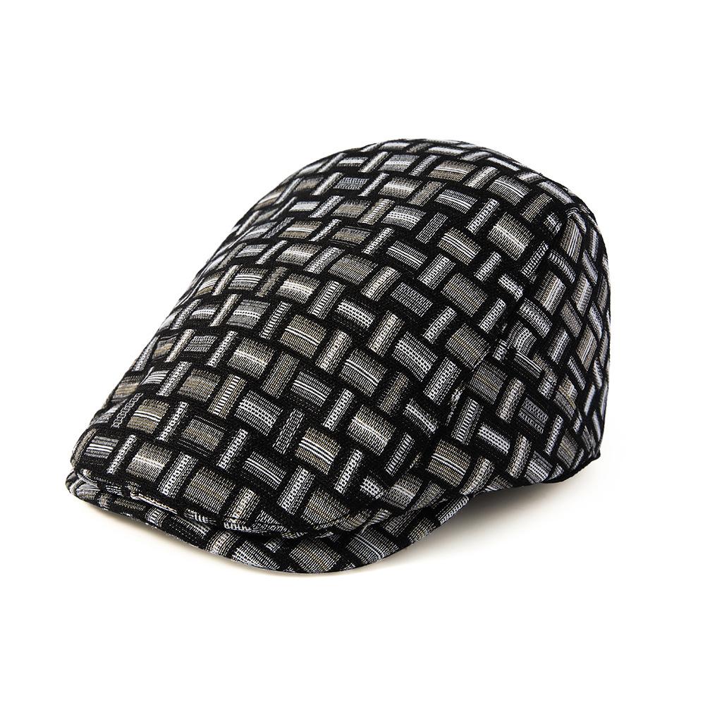 

Весенне-осенняя кепка с козырьком в стиле колор-блок, женский берет, мужская шляпа Гэтсби/художника чёрный